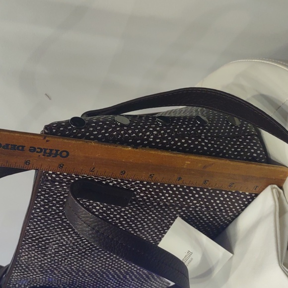 Hammitt expresso reserve handbag detachable strap Zip Top Leather Brown Purse - Picture 6 of 13